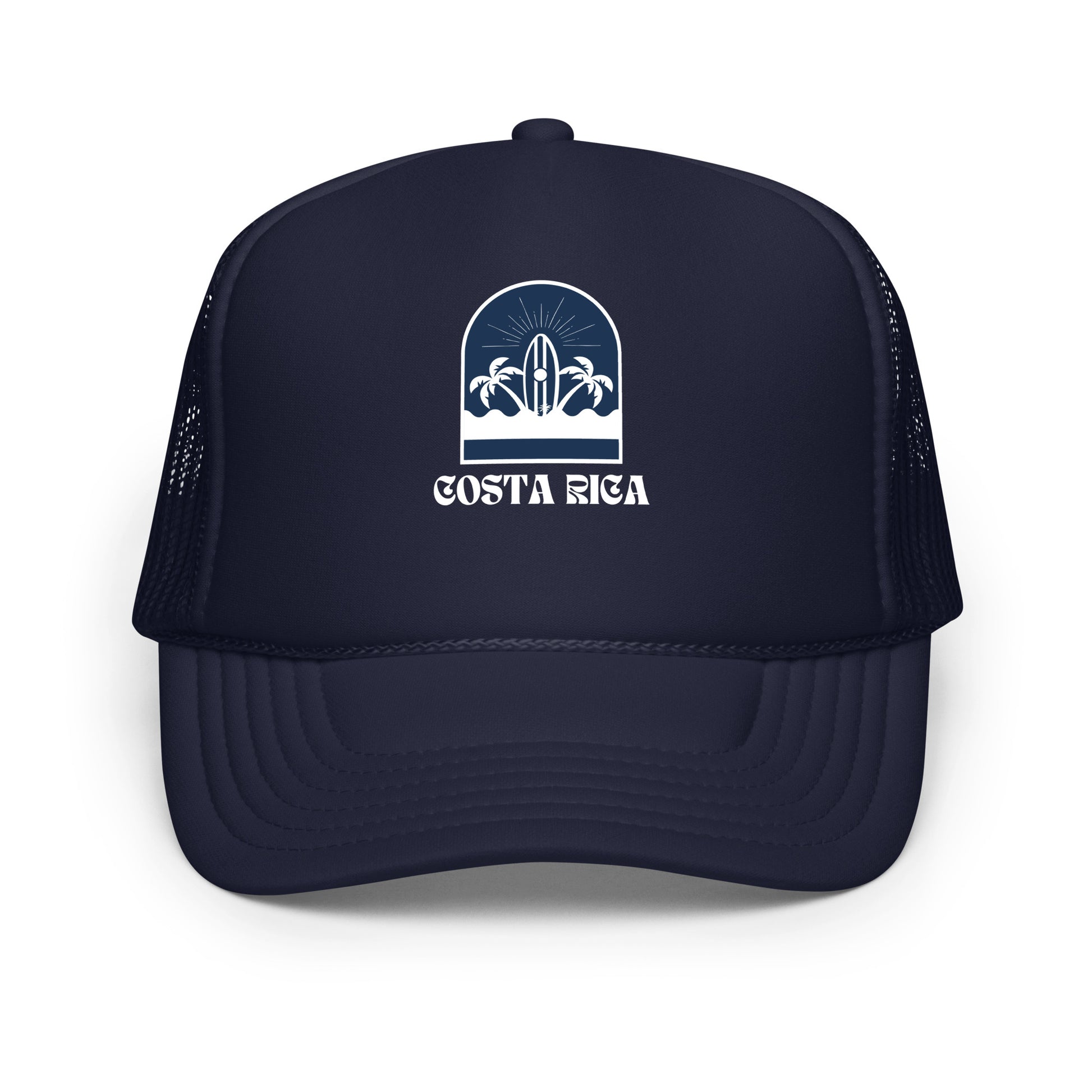 Costa Surf Foam Trucker Hat navy front view
