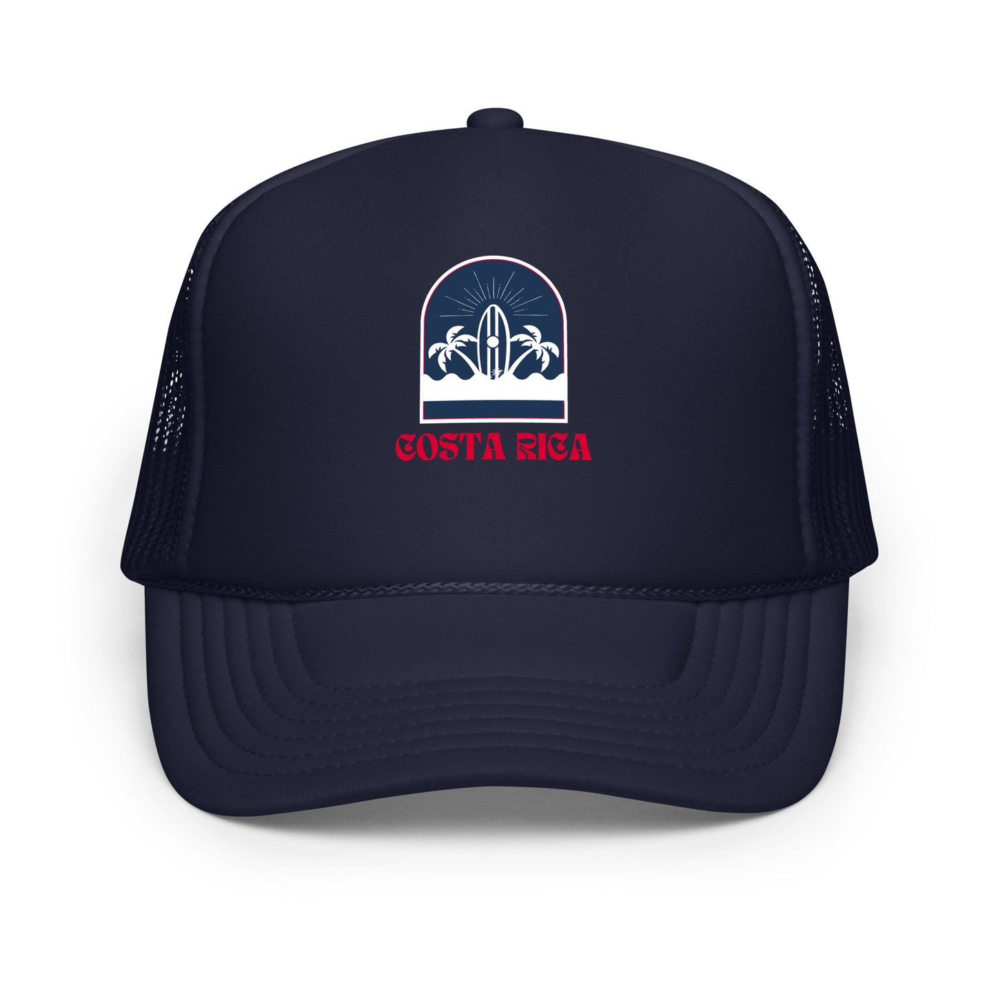 High-profile 5-panel Costa Surf foam trucker cap